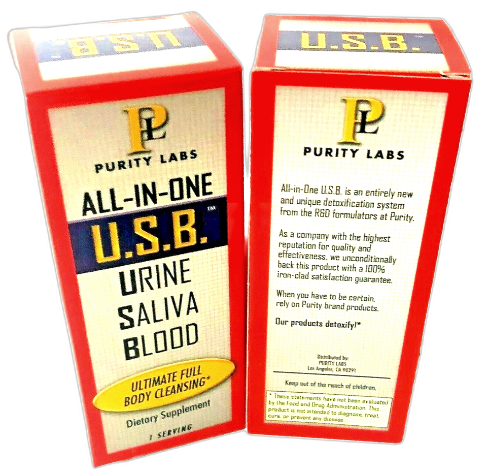 Purity Labs U.S.B. Natural Body Cleanse — Supplement Facts and Ingredients Label