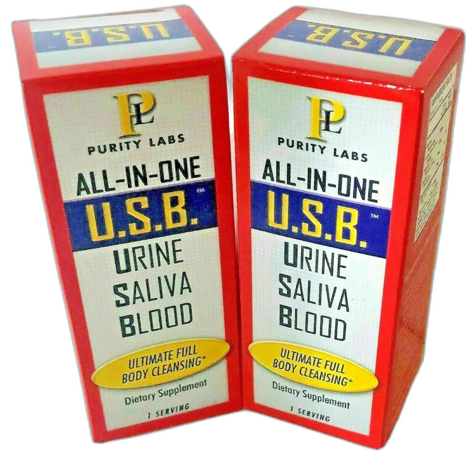 Purity Labs U.S.B. Herbal Detox Supplement — Front of Package